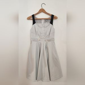 Floreat Mint Green Black Stripe Cotton Sundress w/ POCKETS Size 4